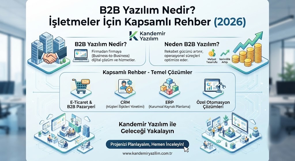 B2B Yazılım Nedir? İşletmeler İçin Kapsamlı Rehber (2026)